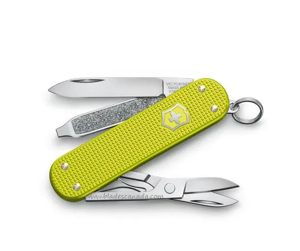 Victorinox Swiss Army Classic SD Multitool, Limited Edition 2023, Alox Electric Yellow, 6221.L23