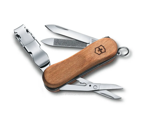 Victorinox Swiss Army Nail Clip 580 Multitool, Wood