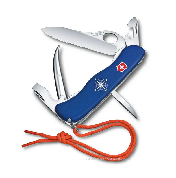 Victorinox Swiss Army Skipper Pro Multitool, Blue with Orange Lanyard