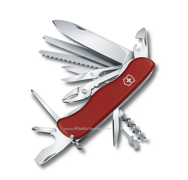 Victorinox Swiss Army Work Champ Multitool, Red