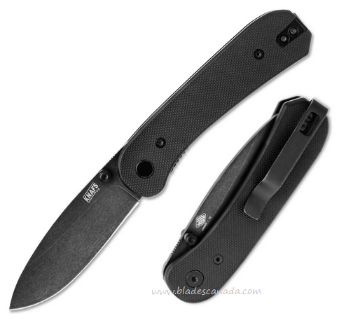 Knafs Lander 1 Folding Knife, D2 Black, G10 Black, 00066