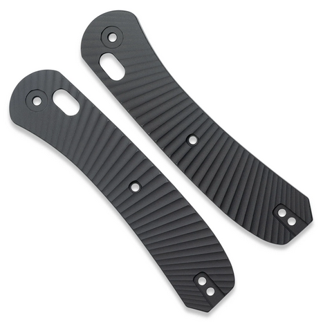 Knafs Lander 2 Knife Scales, Aluminum Solar Flare Black