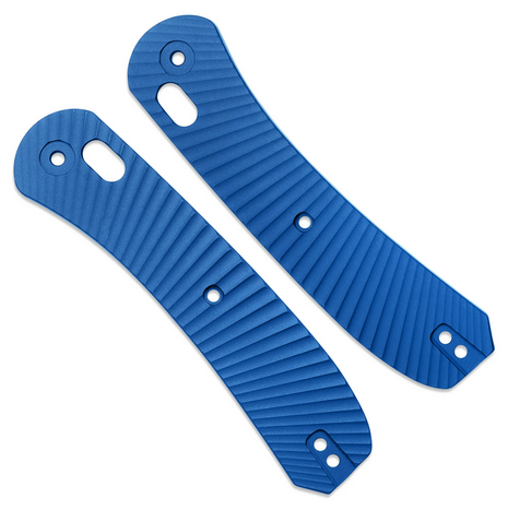 Knafs Lander 2 Knife Scales, Aluminum Solar Flare Blue, 00296
