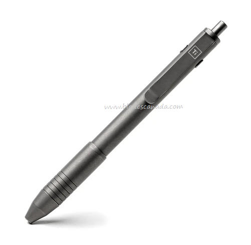 Big Idea Design Dual Side Click Pen, Titanium Stonewashed, 007681