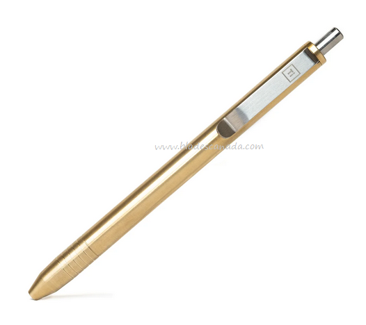 Big Idea Design Slim Click Pen, Brass, 007926