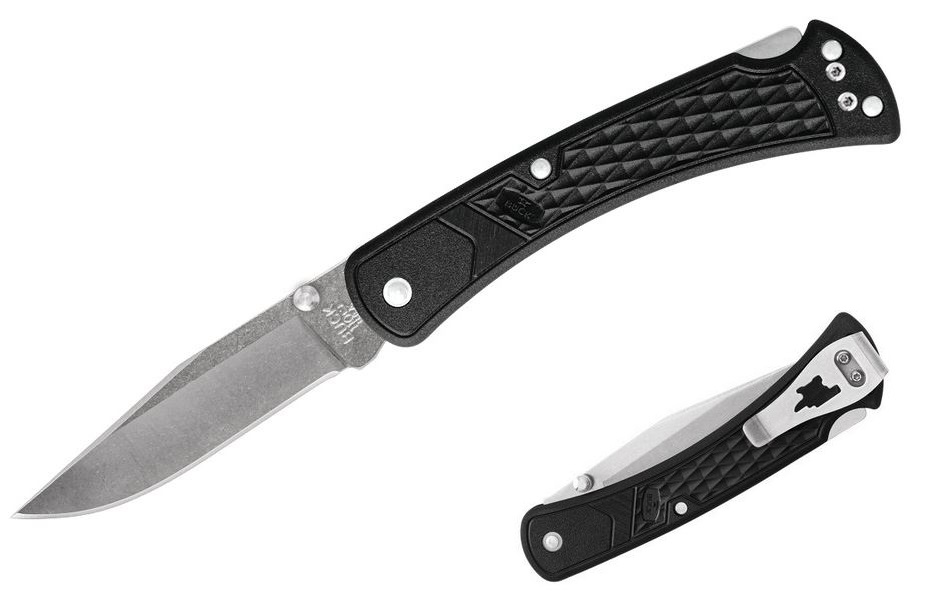 Buck Slim Hunter Select Folding Knife, 420HC Steel, GFN Black, BU0110BKS1 - Click Image to Close