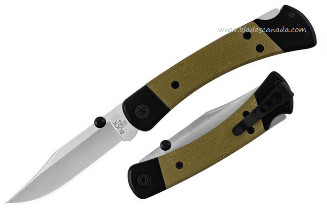 Buck Hunter Sport Folding Knife, S30V Satin, Aluminum/Micarta, 0110GRS5