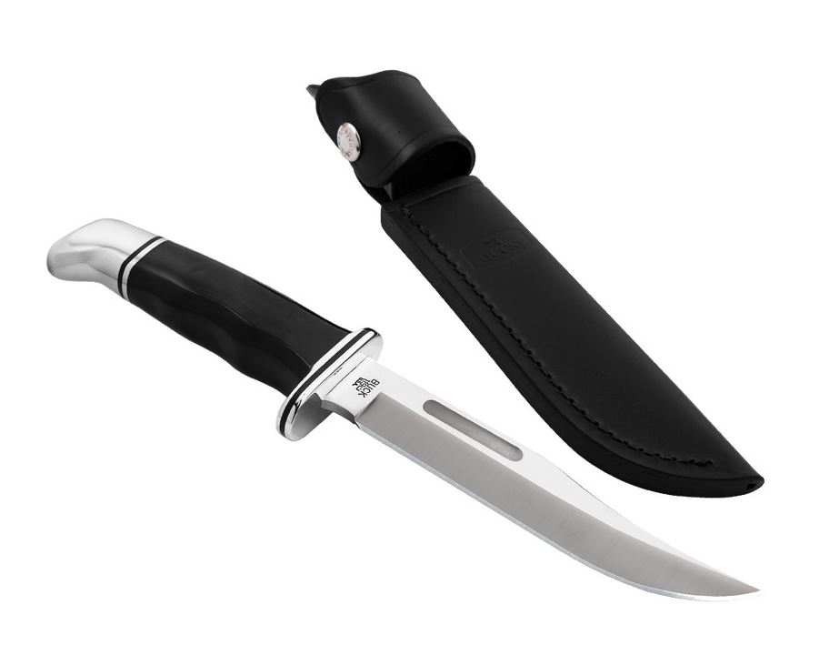 Buck 119 Special Fixed Blade Knife, 420HC Steel, Leather Sheath, 0119BKS