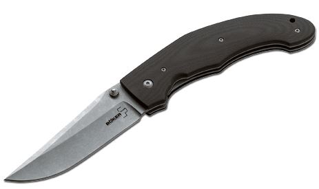 Boker Plus Gitano Folding Knife, 440C, G10 Black, 01BO364