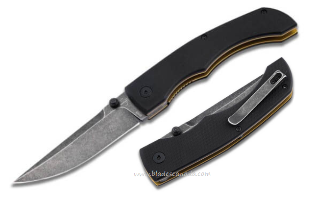 Boker Plus Poke Folding Knife, D2 Steel, G10 Black, 01BO637