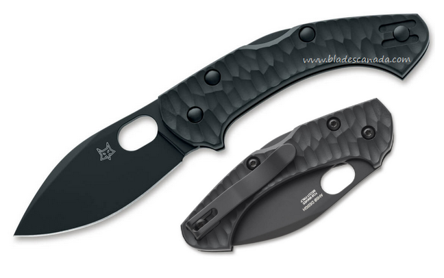 Fox Italy Zero 2.0 Desert Warrior Folding Knife, Stainless Black, FRN Black, FX-311 B