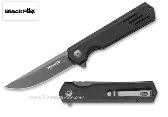 BlackFox Revolver Flipper Folding Knife, 440C, G10 Black, BF-740TI - Click Image to Close