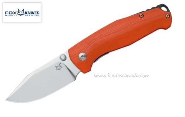 Fox Italy TUR Folding Knife, N690, G10 Orange, FX-523OR - Click Image to Close