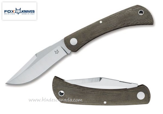Fox Italy Libar Slipjoint Folding Knife, M390, Micarta, FX-582
