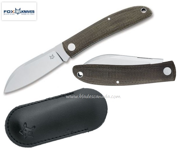 Fox Italy Livri Slipjoint Folding Knife, M390, Micarta, FX-273 - Click Image to Close