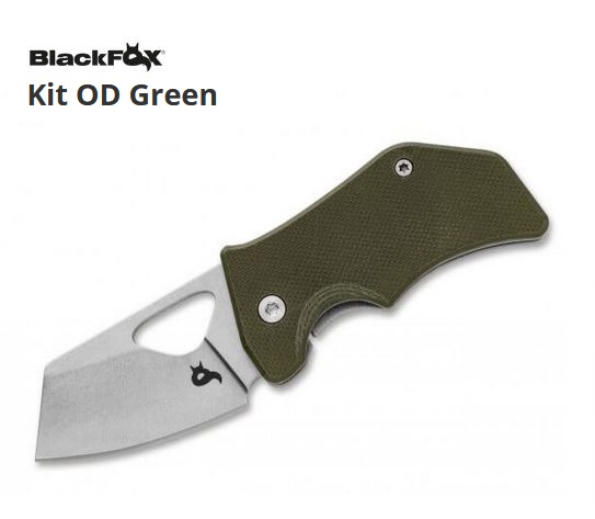 BlackFox Kit Framelock Compact Folding Knife, 440C, G10 OD Green, BF-752 OD