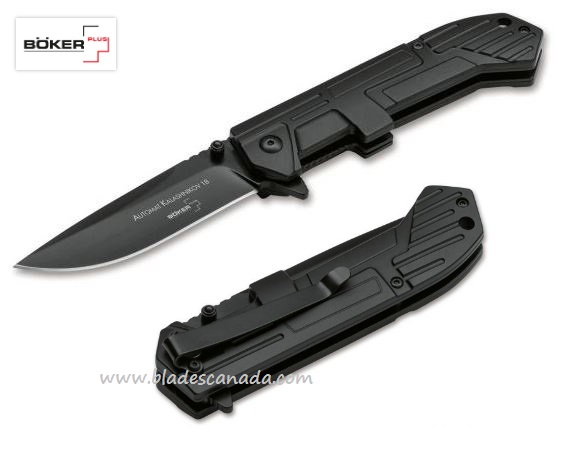 Boker Plus KAL-18 Flipper Folding Knife, 440C, Aluminum, 01KAL18