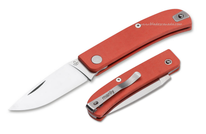 Manly Wasp Slipjoint Folding Knife, CPM S90V, G10 Orange, 01ML038