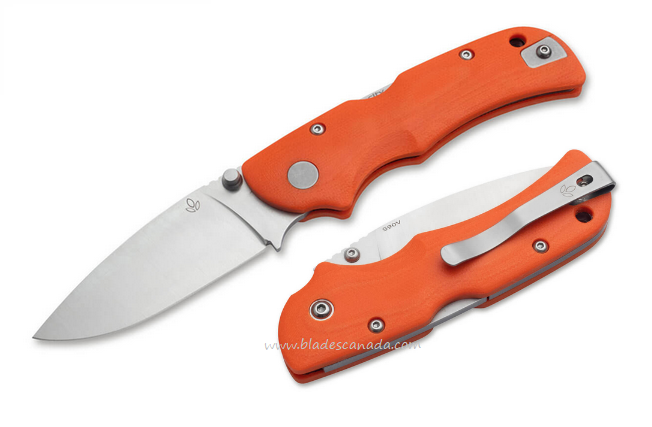 Manly City Folding Knife, CPM S90V, G10 Orange, 01ML075