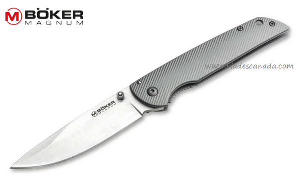 Boker Plus Eternal Framelock Folding Knife, 440A, Stainless Steel, 01RY324
