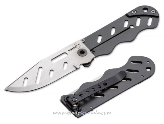 Boker Plus Stoaway Framelock Folding Knife, 440C, Titanium, B-01BO029