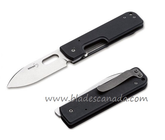 Boker Plus Lancer Folding Knife, 440C Steel, G10 Black, 01BO068