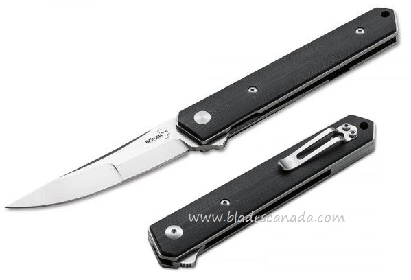 Boker Plus Kwaiken Duplex Flipper Folding Knife, VG-10, G10, 01BO282