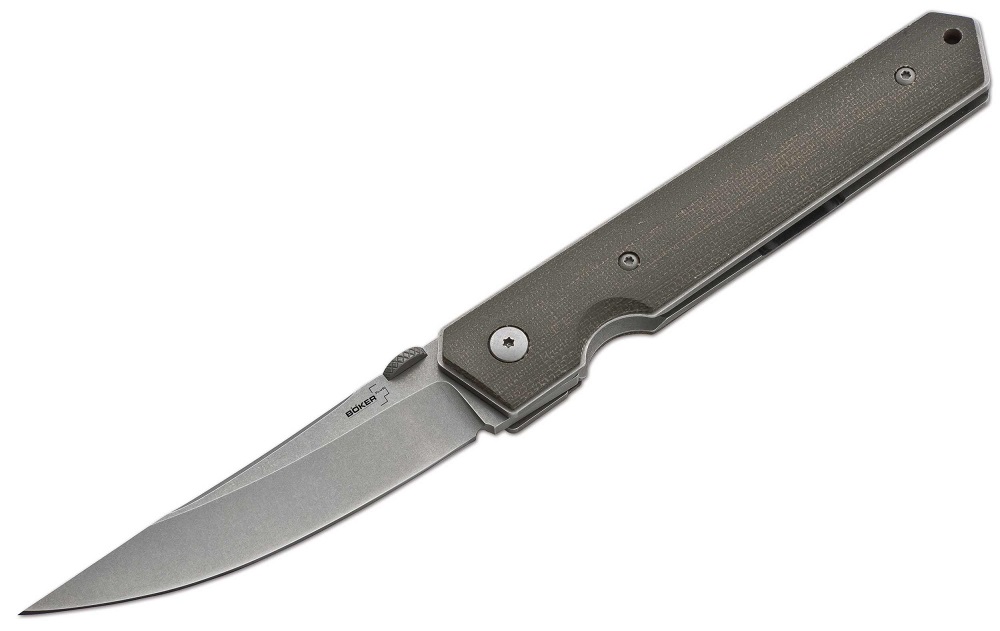 Boker Plus Kwaiken Folding Knife, AUS 8, Micarta Handle, 01BO291