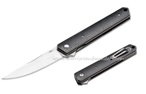 Boker Plus Kwaiken Flipper Folding Knife, VG10, Carbon Fiber, 01BO298