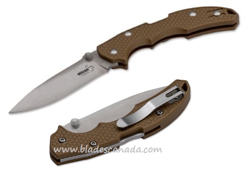 Boker Plus USA Folding Knife, 154CM, FRN Coyote, B-01BO373