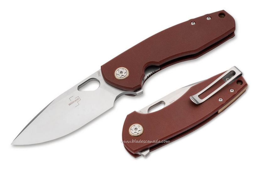 Boker Plus Little Friend Flipper Folding Knife, CPM S35VN, G10 Red, 01BO385