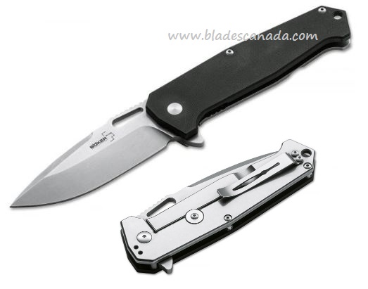 Boker Plus Hitman Flipper Framelock Folding Knife, D2, 01BO776