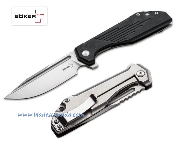 Boker Plus Lateralus Framelock Folding Knife, D2, G10 Black, 01BO778