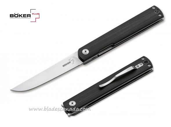 Boker Plus Nori Flipper Folding Knife, VG10, G10 Black, 01BO890
