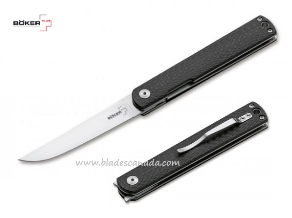 Boker Plus Nori Flipper Folding Knife, VG10, Carbon Fiber, 01BO891