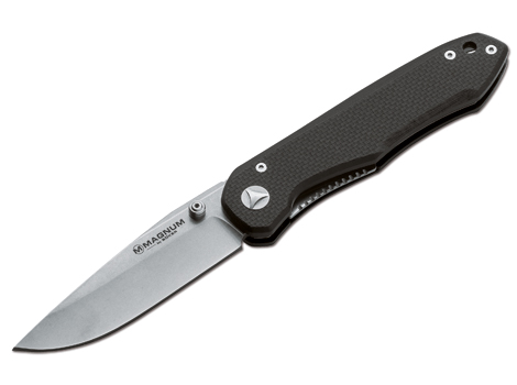 Boker Magnum X-Over Folding Knife, 440, G10 Black, B-01EL006