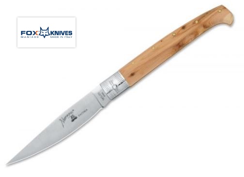 Fox Italy Nuragus Folding Knife, 420C, Juniper Wood, 565/20