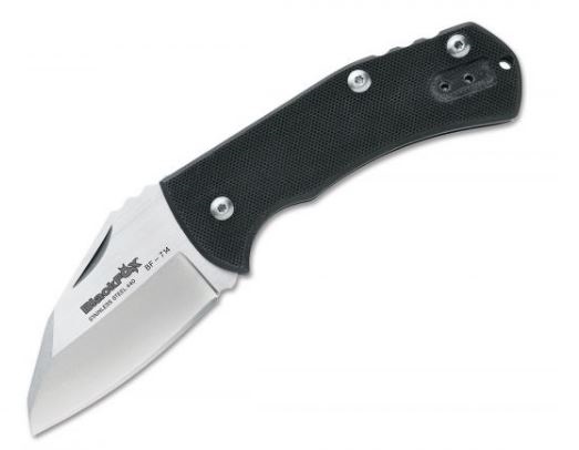 BlackFox BF-714 Nidhug Slipjoint Folding Knife, 440. G10 Black, BF-714