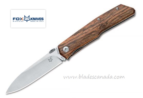 Fox Italy Terzuola 525 Folding Knife, N690, Bocote Handle, FX-525B
