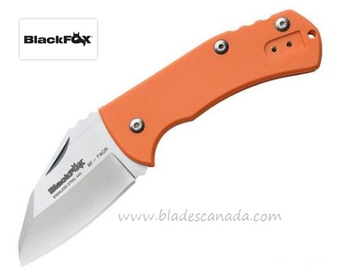 BlackFox BF-714 OR Nidhug Slipjoint Folding Knife, 440, G10 Orange, BF-714 OR