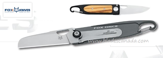 Fox Italy Once Collection Gentleman's Folding Knife, 440C, Aluminum, FX-443OL