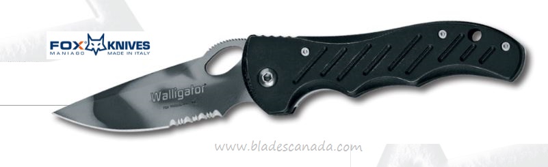 Fox Italy Walligator Folding Knife, 440C, Micarta, Fox 387