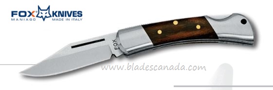 Fox Italy Win Collection Folding Knife, 440A, Palisander Wood, 580