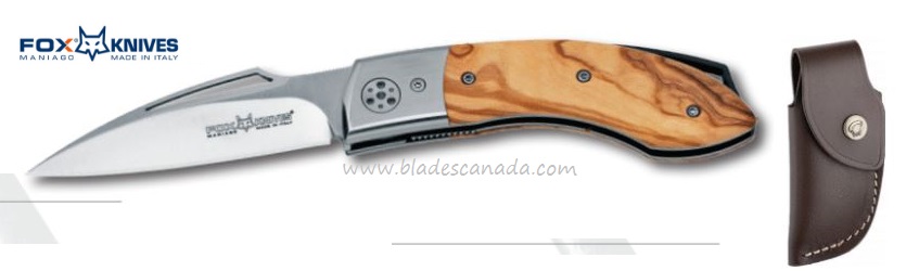 Fox Italy Dream Catcher Folding Knife, N690, Olive Wood, 440 OL