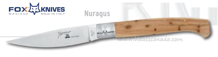 Fox Italy Nuragus Slipjoint Folding Knife, 420C, Cattle Horn, FX- 565/23
