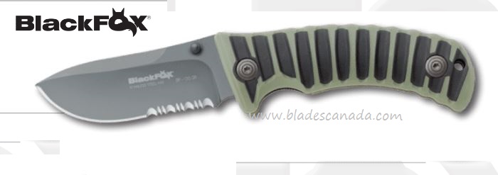 BlackFox BF-130GR Folding Knife, 440C, Zytel Green, Fox01FX278