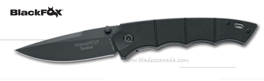 BlackFox BF-705B Folding Knife, 440C, G10 Black, Fox01FX027