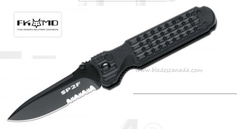 Fox Italy Predator II - 2F Folding Knife, N690, FX-446BS