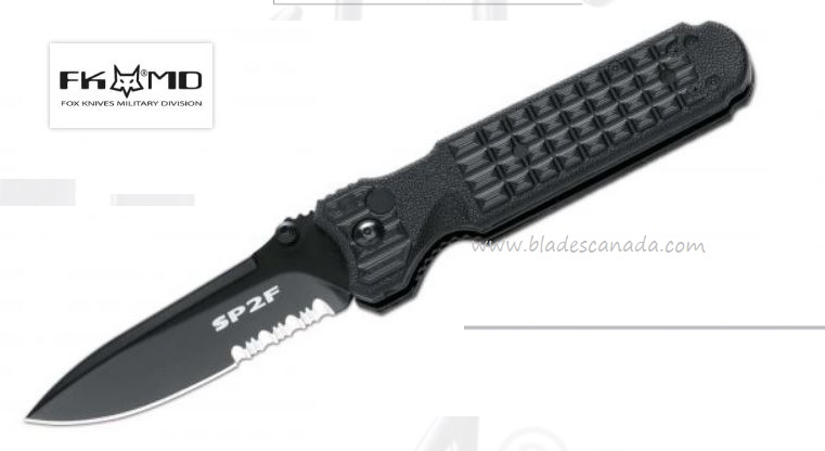 Fox Italy Predator II - 2F Folding Knife, N690, FX-446 BS
