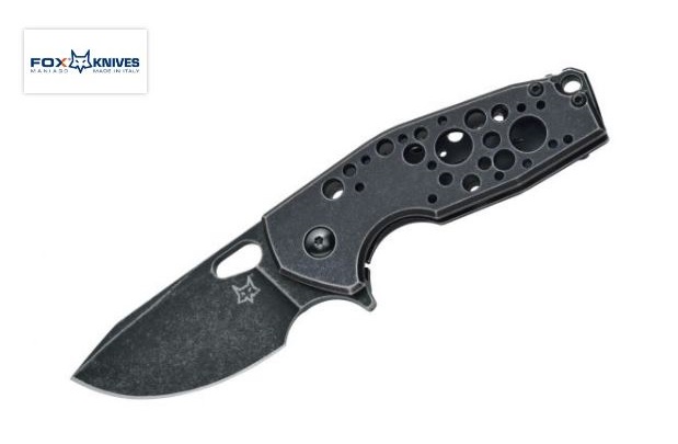 Fox Italy Suru Alu Framelock Folding Knife, N690, Aluminum Black, FX-526 ALB